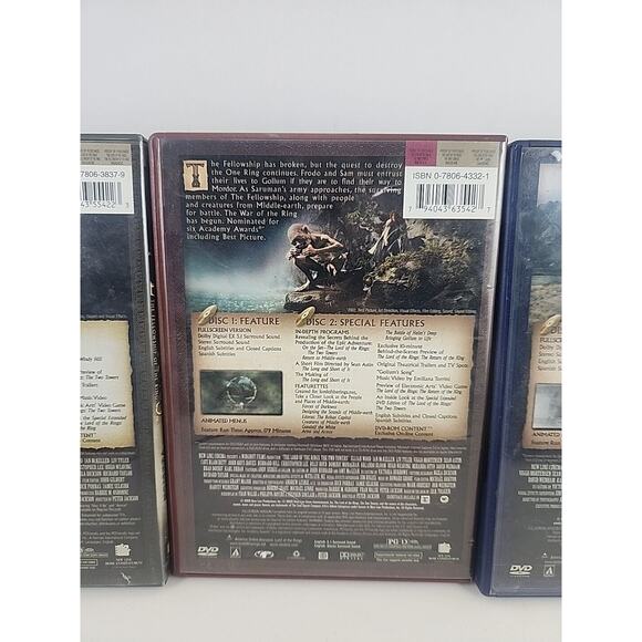 Lord of the Rings Trilogy DVD Movies - 6 Discs Set - Picture 7 of 8